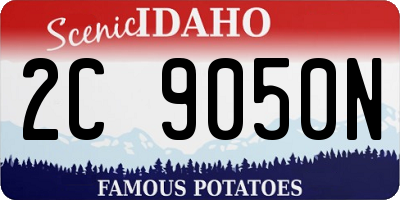 ID license plate 2C9050N