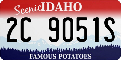 ID license plate 2C9051S