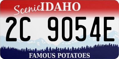 ID license plate 2C9054E