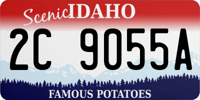 ID license plate 2C9055A