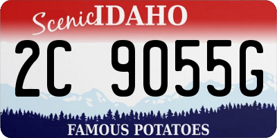 ID license plate 2C9055G