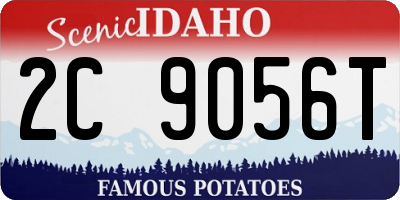 ID license plate 2C9056T