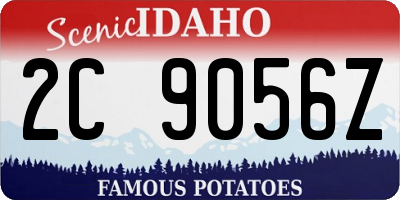 ID license plate 2C9056Z