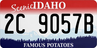 ID license plate 2C9057B