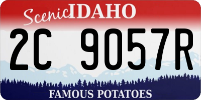 ID license plate 2C9057R