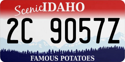 ID license plate 2C9057Z