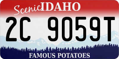 ID license plate 2C9059T