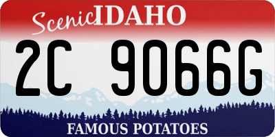 ID license plate 2C9066G
