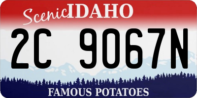ID license plate 2C9067N