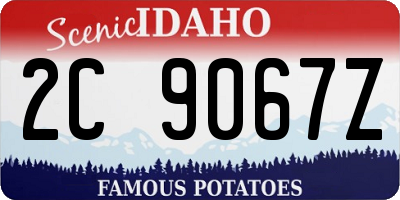 ID license plate 2C9067Z