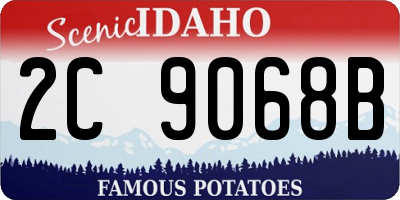 ID license plate 2C9068B