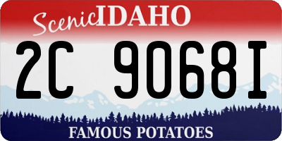 ID license plate 2C9068I