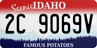 ID license plate 2C9069V