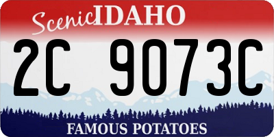 ID license plate 2C9073C
