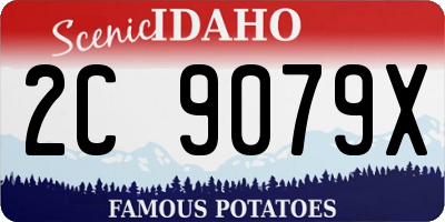 ID license plate 2C9079X