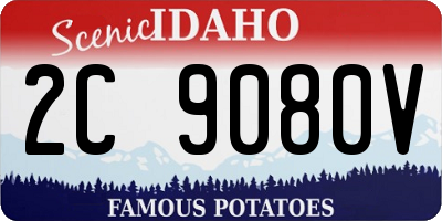 ID license plate 2C9080V