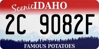 ID license plate 2C9082F