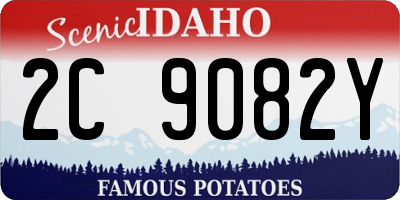 ID license plate 2C9082Y