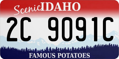 ID license plate 2C9091C