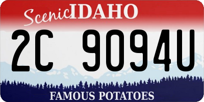 ID license plate 2C9094U