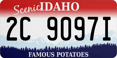 ID license plate 2C9097I
