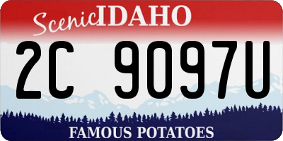 ID license plate 2C9097U