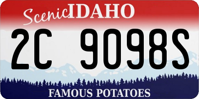 ID license plate 2C9098S
