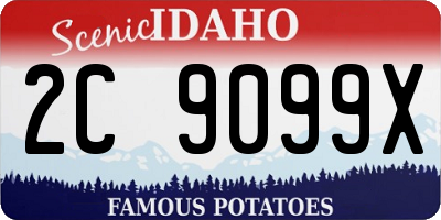 ID license plate 2C9099X