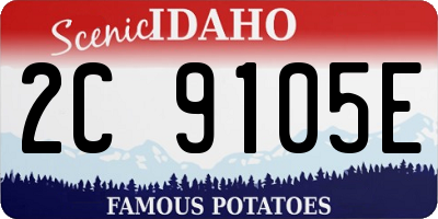 ID license plate 2C9105E