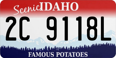 ID license plate 2C9118L