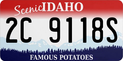ID license plate 2C9118S