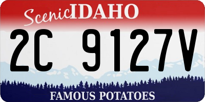 ID license plate 2C9127V