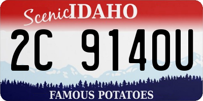 ID license plate 2C9140U