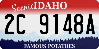 ID license plate 2C9148A