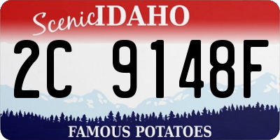 ID license plate 2C9148F
