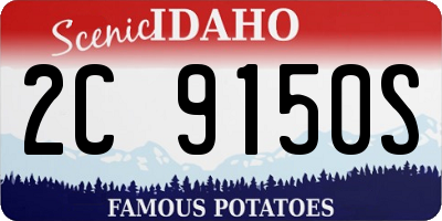 ID license plate 2C9150S
