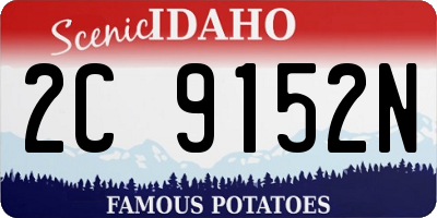 ID license plate 2C9152N