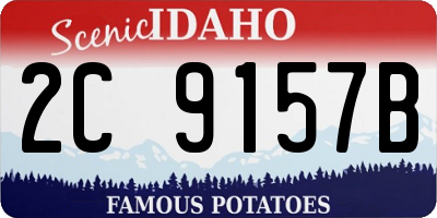ID license plate 2C9157B