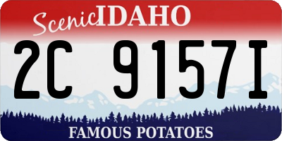 ID license plate 2C9157I