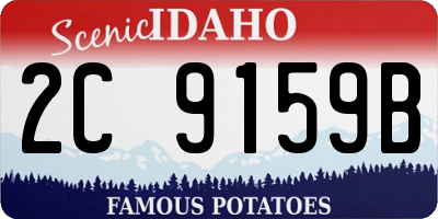 ID license plate 2C9159B
