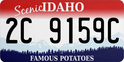 ID license plate 2C9159C