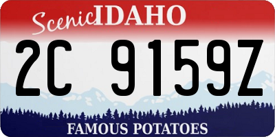 ID license plate 2C9159Z