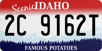 ID license plate 2C9162T