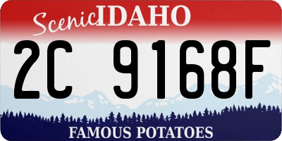 ID license plate 2C9168F