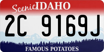 ID license plate 2C9169J