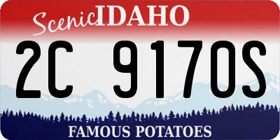 ID license plate 2C9170S