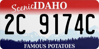 ID license plate 2C9174C