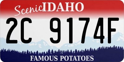 ID license plate 2C9174F
