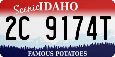 ID license plate 2C9174T