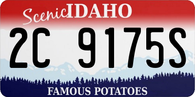 ID license plate 2C9175S